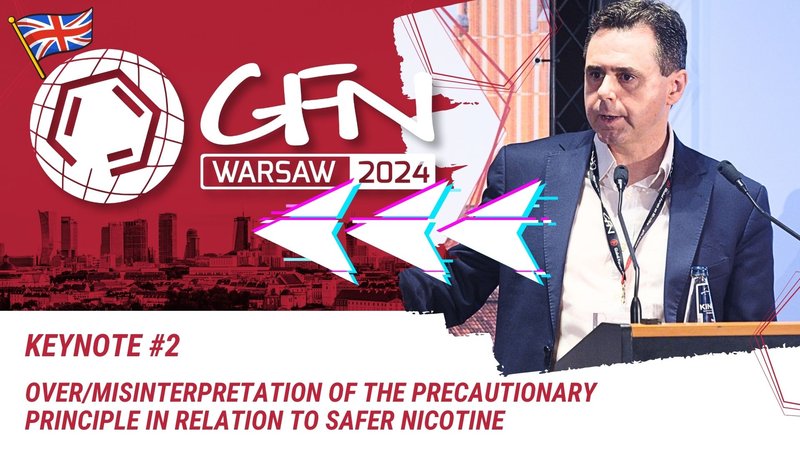 Misinterpretation of the precautionary principle in relation to safer nicotine - Keynote #2 | #GFN24